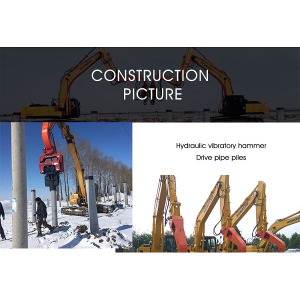 Chinese brand low price good quality rorating 20-30 ton excavator mounted hydraulic vibratory hammer Model: BY-VH330