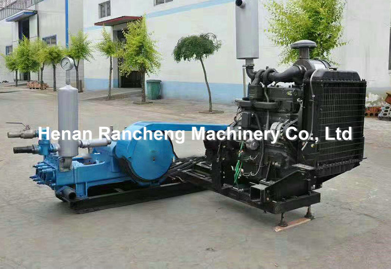 Diesel Engine Type Mud Pump Max 600L/Min Horizontal Tri-Cylinder Dual Role Penthouse Detroit Piston Pump