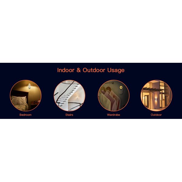 4000K 400mAH USB Rechargeable Motion Sensor Light / Rechargeable Flashlight Night Light