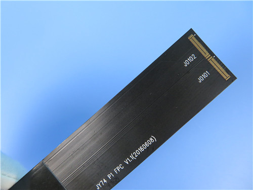 Double Layer Flexible Circuit Board (FPC) Built on Polyimide With Black Coverlay for Medium Access Control