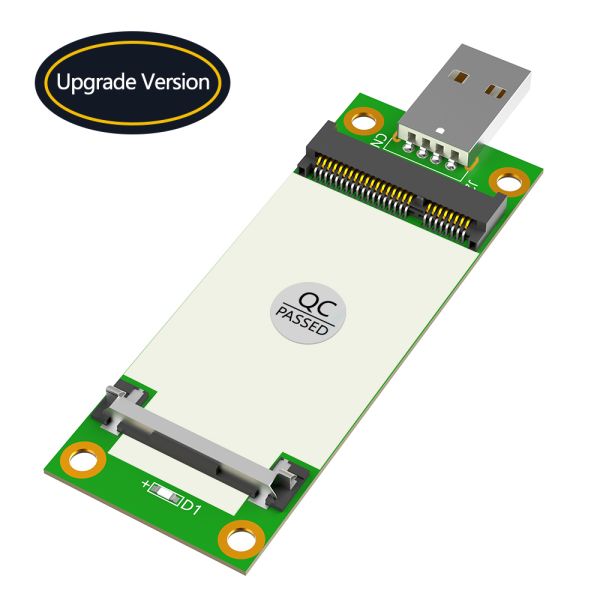 Mini PCI-E to USB Adapter with SIM Card Slot for WWAN/LTE Module - Plug & Play and Compact 31*80mm Size