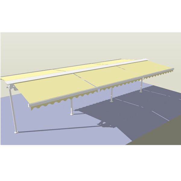 Double Sides Balcony Retractable Awning For Sunshade Wind