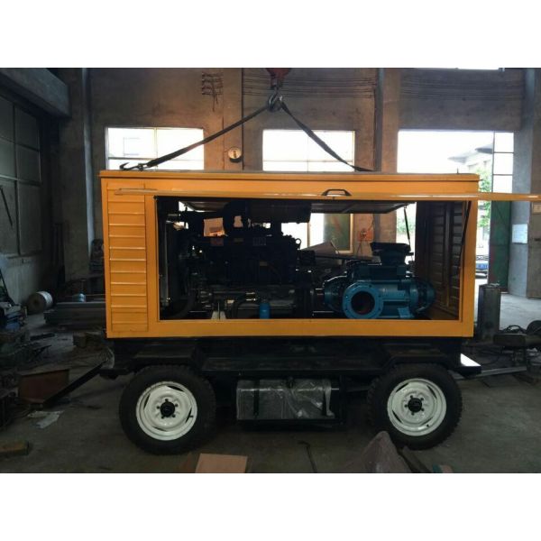 Trailer Diesel Water Pump Set With Cummins Diesel Engines For Agriculture irrigation