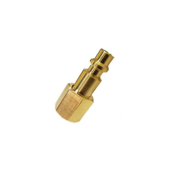 1/4 In. NPT IM Brass Female Plug For Connecting Air Tools