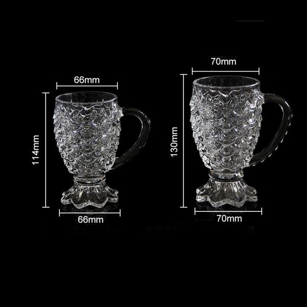 Lead Free High Borosilicate Personalized Glass Cup 175ml 220ml