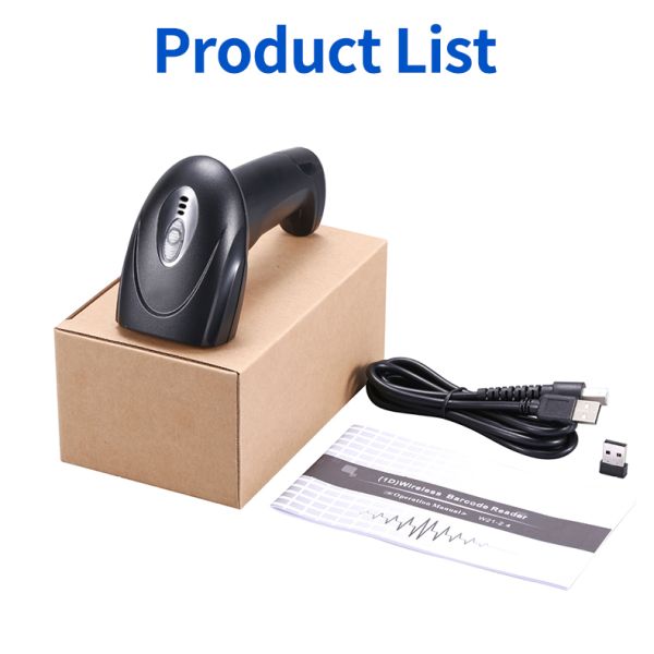 2D 1D Warehouse Barcode Scanners Black GPS Barcode Scanner