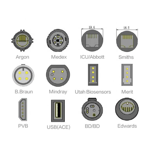 Compatible Biolight IBP Cable To Smiths Transducer IBP Cable