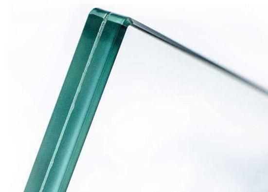 Quality 1.14PVB+6mm Toughened Glass Panels , Green Laminated Glass For Estate / Building Glass for sale