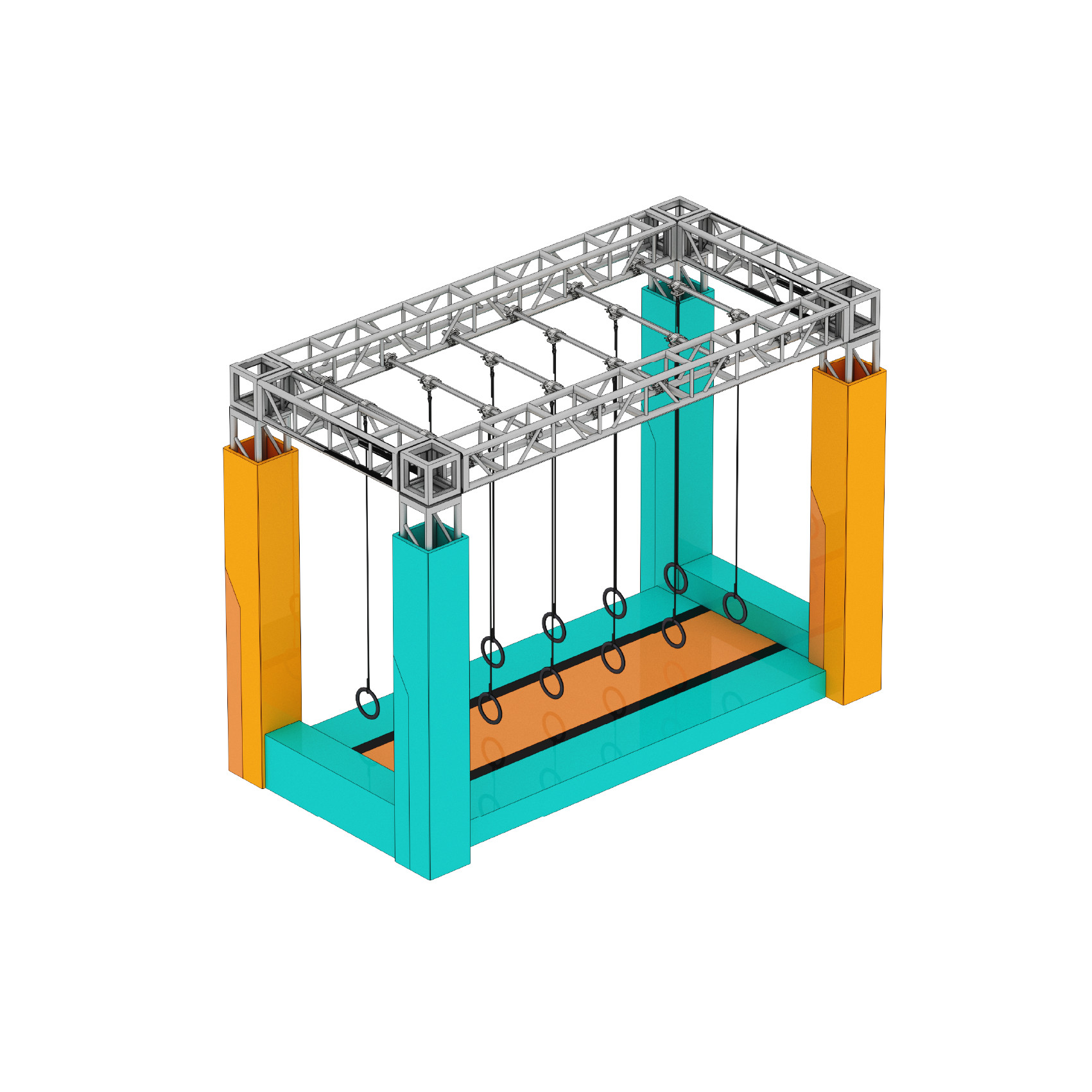 Custom Ninja Course Obstacle Equipment for Indoor Playgrounds