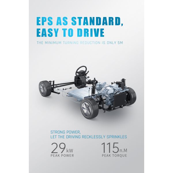 300km Long Range High Speed Blaval Mini EV Auto Electric Mini Car with Touch Screen and Maximum Torque Nm of 100-200Nm