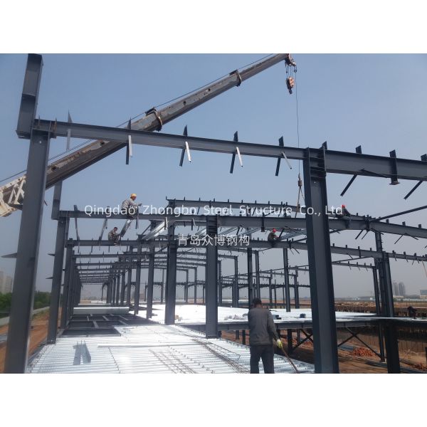 Q355B H Section Steel Structure Building Construction Engineered For Industrial Commercial Residential