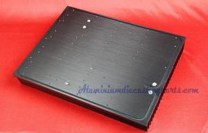 China Black Anodize Aluminum Heat Sinks Parts Extrusion Heatsink For LED on sale