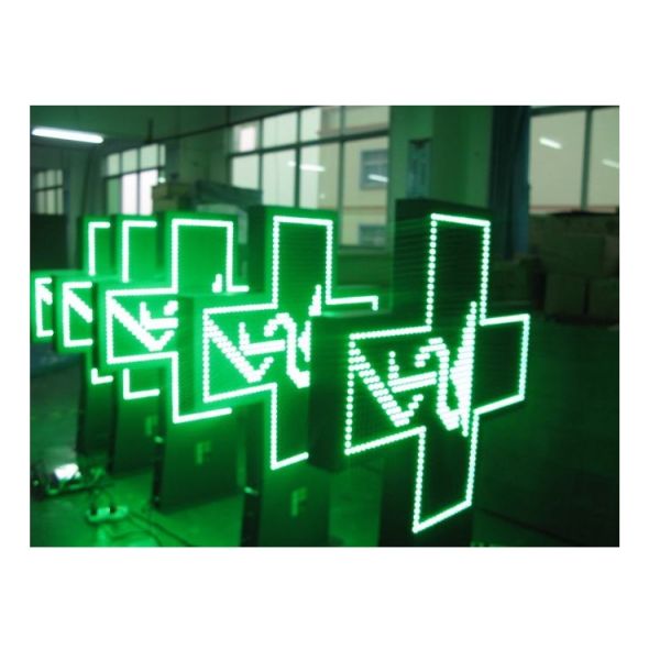 Double sided Customized outdoor led pharmacy cross sign,cross light display for the shop