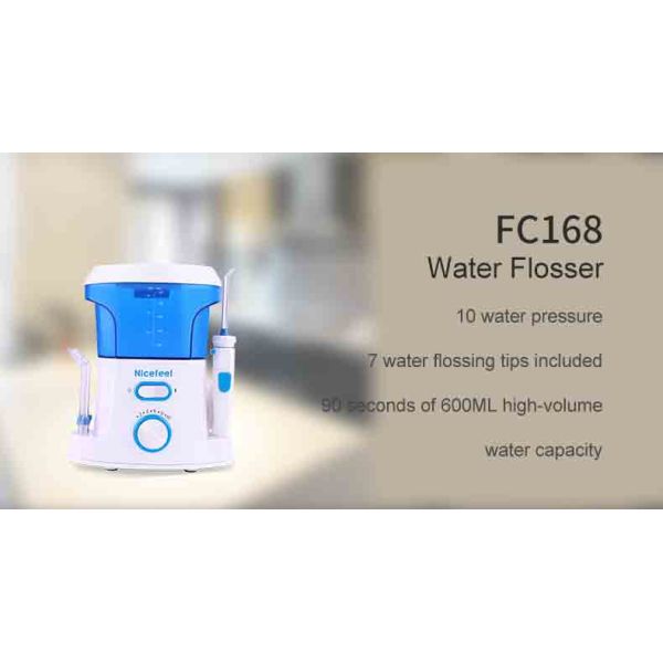 Nicefeel 600ml Countertop Water Flosser Oral Hygiene Irrigator