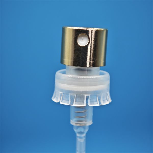 Eco-friendly Fragrance pump valve for natural perfume brands with recyclable materials & low-waste design