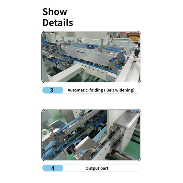 CQT-800 Automatic Folder Gluer Machine for Aluminum Foil and Tin Foil Packaging Box
