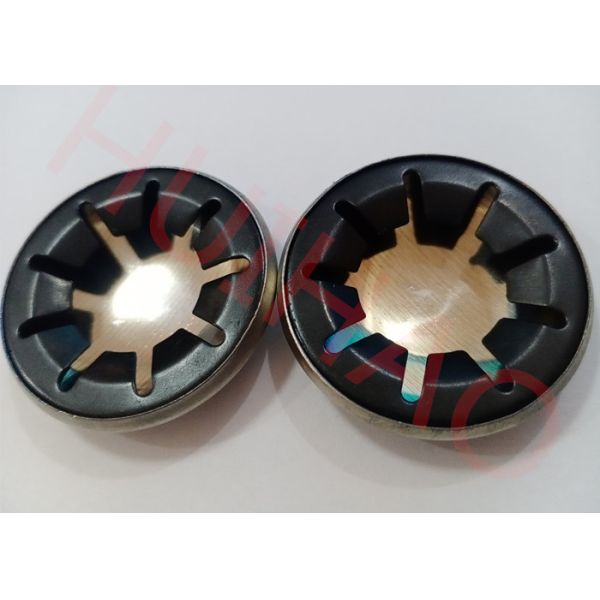 Manganese Steel 3mm Starlock Push On Fasteners For Retaining Imperial Round Shafts