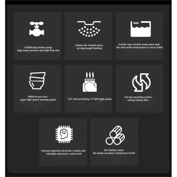 Silver Commercial Automatic Dishwasher Machine Long Dragon Type RoHS