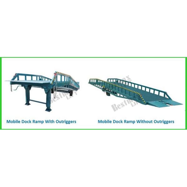 10 Tons Loading Capacity Mobile Dock Ramp , Container Loading Ramp