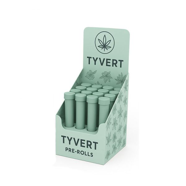 Custom Store Retail Countertop Tabletop Cardboard Display Box Stand Tray for Tubes