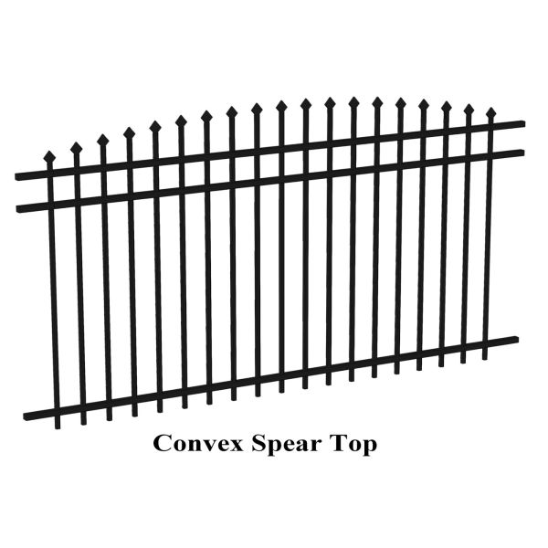 garrison Fence Steel Tubular 2100mm x 2400mm spear 25mm x 25mm