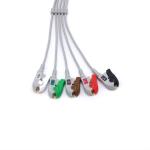 7 Pin Portable ECG Snap Leads , Multipurpose ECG Cable 5 Lead