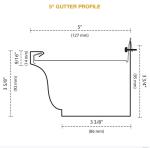 SGS Plc 5 Inch Rain Gutter Roll Forming Machine