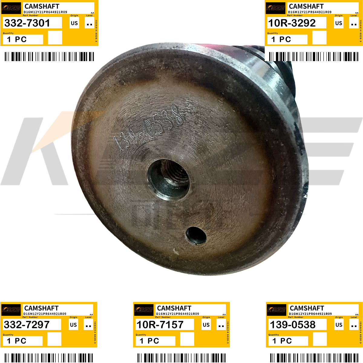 KBZE 332-7297 139-0538 CAT 3406E C15 C18 ENGINE 10R-7157 332-7301 10R3292 CAMSHAFT FOR 651B 657E 772