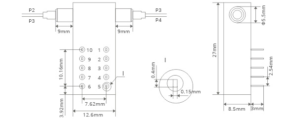8ms Fast Switching Time Loop Optical Switches 2x2 Optical Bypass Switch