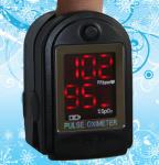 Black Mini Fingertip Pulse Oximeters for Oxygen Bar CE