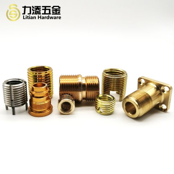 OEM Precision CNC Machining Parts , Zinc Plated M5 Brass Inserts