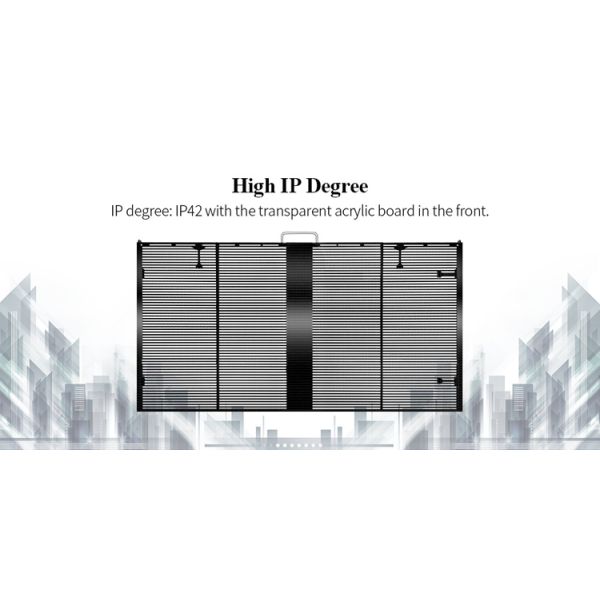 P3.9 High Brightness Flexible Transparent LED Screen For Outdoor Installation