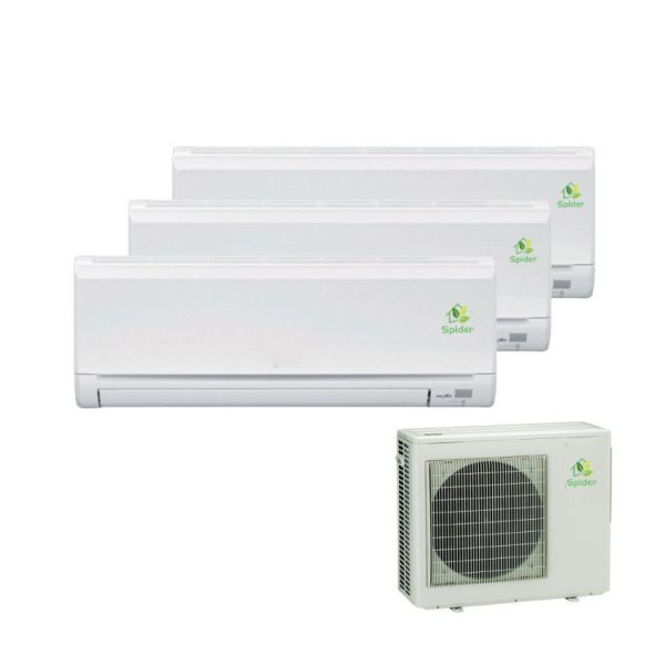 Wall / Window Mount 3 Split Unit Air Conditioner , 12 - 60k Dc Inverter Aircon
