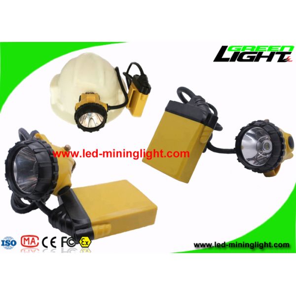 10.4Ah Portable Mining Cap Lights , Rechargeable High Beam Miners Helmet Light