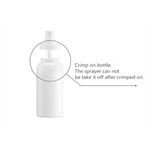 100ml Round Plastic PET bottle With 1 inch crimp On Mist Sprayer Perfume Pump