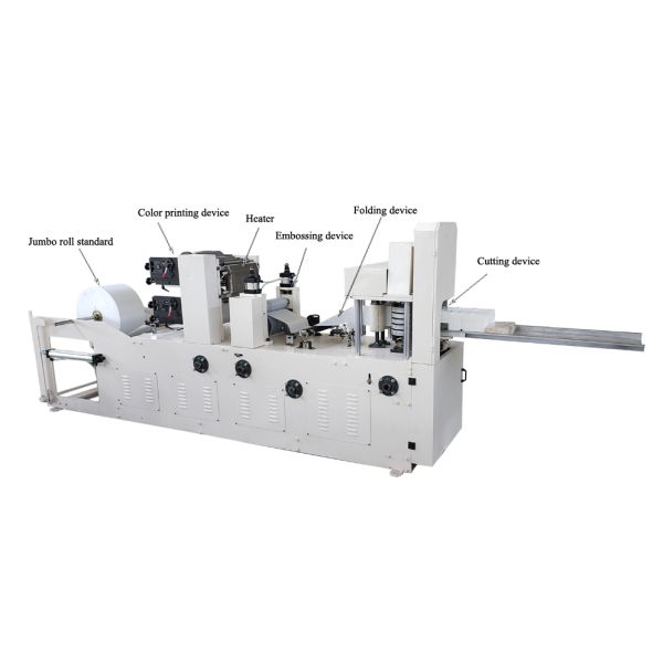 200m/Min Square Table Napkin Tissue Paper Making Machine 1/4 Fold