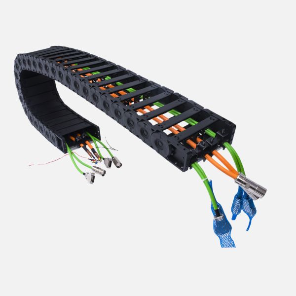 OEM Towing Plastic Cable Drag Chain , Cable Management Machine Wire Carrier