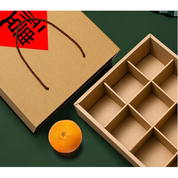 ECO Friendly Recyclable Kraft Corrugated Gift Box For Fruit Packaging No Printing