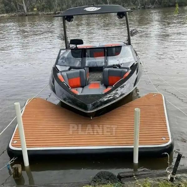 Lake Marine Inflatable Pontoon Inflatable Boat Dock Inflatable Floating Jetski