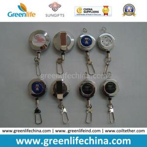 China Custom ID Retractable Metal Badge Reel W/Printing on sale