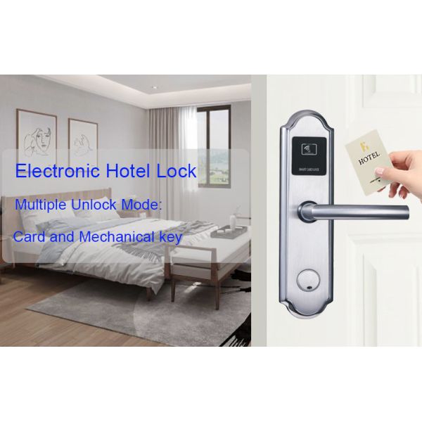 MF1 Security Electronic Key Card Door Locks Sus304 Free Management Software