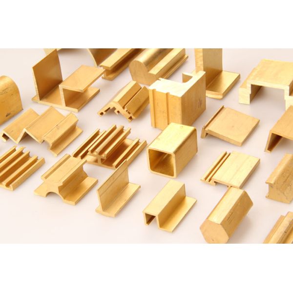 C38000 Decorative Brass Extrusion Profiles Copper Alloy Hardware
