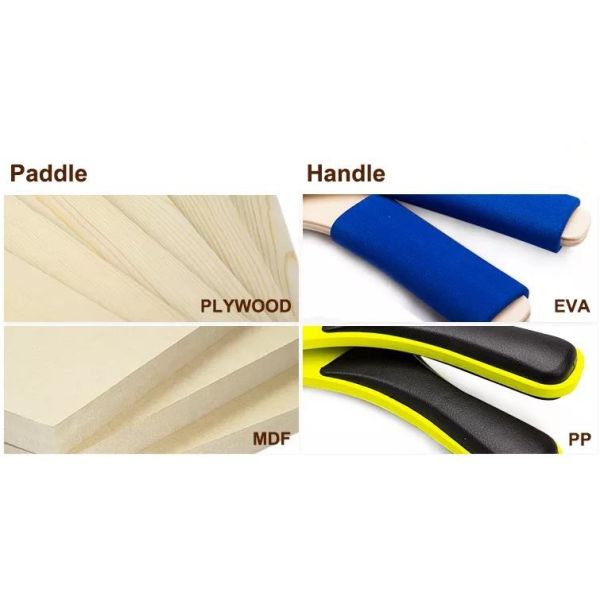 Eco-Friendly Wood Beach Racket Customize Multilayer Board Beach Tennis Racket