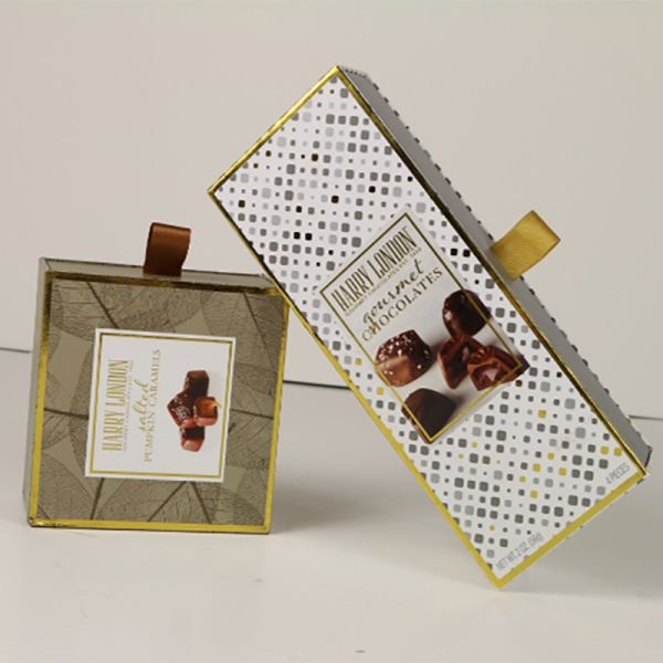 Chocolate Paper Board Package Slide Box With Drawer