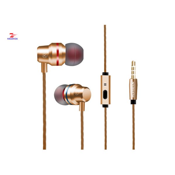 small ear buds with mircophone volume control answer calling and ring off earphone with 6 u Speaker Φ10mm