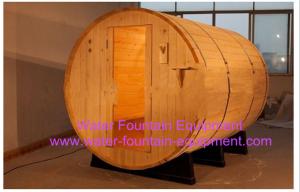 China Canopy Barrel Sauna Room Canadian Pine Wood Electric Sauna Heater on sale
