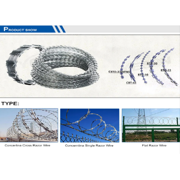 Anti Climb Razor Wire Coil Galvanized Durable High Security Barrier