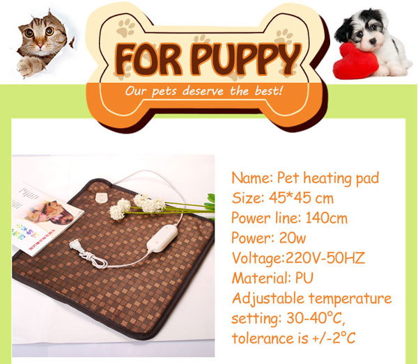 220V heated blanket for dogs Heated Pad For Pets China Factory Sale Dog Heated Pad