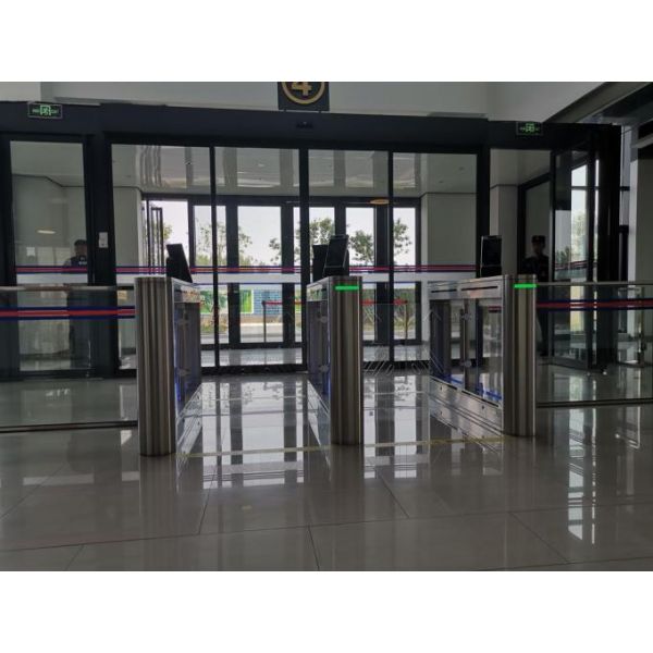 Factory Application Pedestrian Swing Gate Turnstile  With Card And Qr Code 2