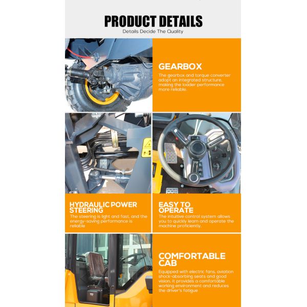 Closed Cab 4wd 3ton Capacity Telescopic Boom Wheel Loader Telehandler Handler Truck Front End Loader